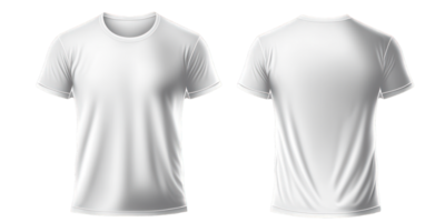 diese ist ein Bild von ein realistisch kurz Ärmel T-Shirt, platziert auf ein transparent hintergrund.generativ ai png