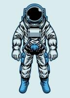 astronauta en traje espacial vector