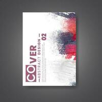 Cover template with watercolor background. Design for your cover, date, postcard, banner, logo. vector