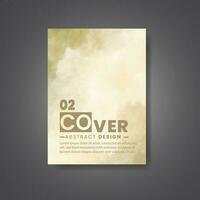 Cover template with watercolor background. Design for your cover, date, postcard, banner, logo. vector