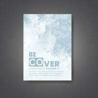 Cover template with watercolor background. Design for your cover, date, postcard, banner, logo. vector