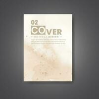 Cover template with watercolor background. Design for your cover, date, postcard, banner, logo. vector