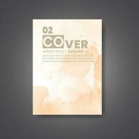 Cover template with watercolor background. Design for your cover, date, postcard, banner, logo. vector