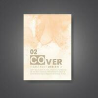 Cover template with watercolor background. Design for your cover, date, postcard, banner, logo. vector