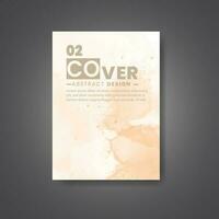 Cover template with watercolor background. Design for your cover, date, postcard, banner, logo. vector