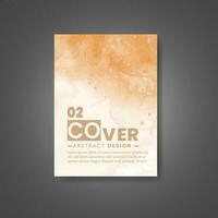 Cover template with watercolor background. Design for your cover, date, postcard, banner, logo. vector