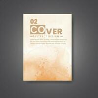 Cover template with watercolor background. Design for your cover, date, postcard, banner, logo. vector