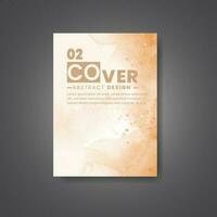 Cover template with watercolor background. Design for your cover, date, postcard, banner, logo. vector