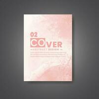 Cover template with watercolor background. Design for your cover, date, postcard, banner, logo. vector