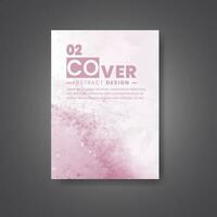 Cover template with watercolor background. Design for your cover, date, postcard, banner, logo. vector