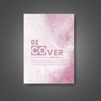 Cover template with watercolor background. Design for your cover, date, postcard, banner, logo. vector