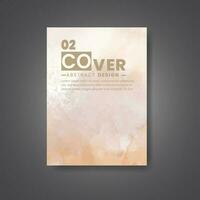 Cover template with watercolor background. Design for your cover, date, postcard, banner, logo. vector