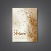 Cover template with watercolor background. Design for your cover, date, postcard, banner, logo. vector