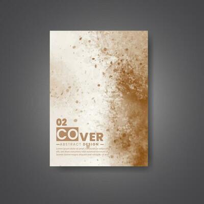 Cover template with watercolor background. Design for your cover, date, postcard, banner, logo.