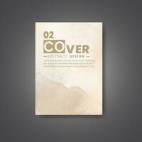 Cover template with watercolor background. Design for your cover, date, postcard, banner, logo. vector