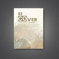 Cover template with watercolor background. Design for your cover, date, postcard, banner, logo. vector