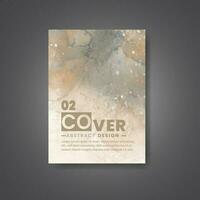 Cover template with watercolor background. Design for your cover, date, postcard, banner, logo. vector