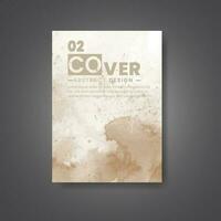 Cover template with watercolor background. Design for your cover, date, postcard, banner, logo. vector