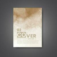 Cover template with watercolor background. Design for your cover, date, postcard, banner, logo. vector