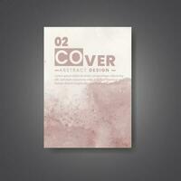 Cover template with watercolor background. Design for your cover, date, postcard, banner, logo. vector