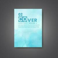 Cover template with watercolor background. Design for your cover, date, postcard, banner, logo. vector