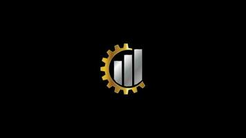Buchhaltung finanziell Logo Animation. finanziell Berater Logo Design video