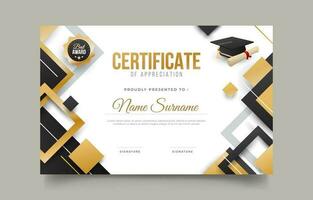 certificado de educacion profesional vector