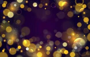 Sparkling Bokeh Purple Color Background vector