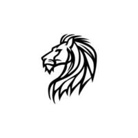 lion head vector design logo