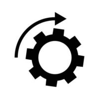 gear icon for configuration setting vector