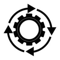 gear icon for configuration setting vector