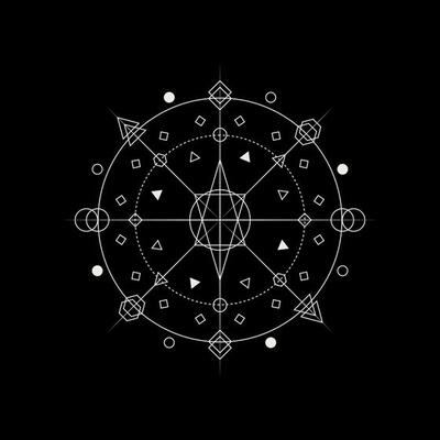 Geometrical symbol. Geometrical shapes combined