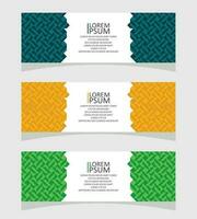 set of backgrounds a set of vector banners and template design with a pattern of green blue and orange business banner  and  vector banner design download