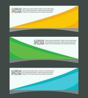 vector banner and a set of banners for a business or social media banner design and website template design Modern