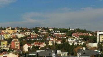 high angle view of Istanbul city buildings video