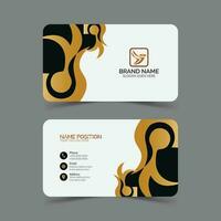 Luxury simple business card layout vector