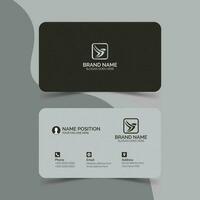 Simple business card layout design vector