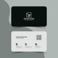 Simple business card layout design vector