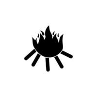 Bonfire vector icon illustration