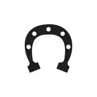 horseshoe vector icon illustration