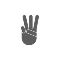 hand gesture vector icon illustration