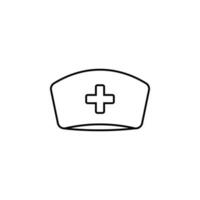 nurse hat vector icon illustration