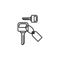 car keys vector icon illustration