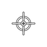 aim vector icon illustration