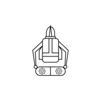 work with nano particles vector icon illustration