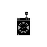 Washer, discount vector icon illustration