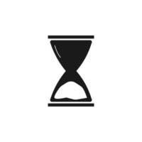 Hourglass vector icon illustration