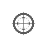 aim vector icon illustration