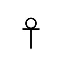 cross ankh vector icon illustration