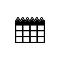 Ilustración de icono de vector de calendario